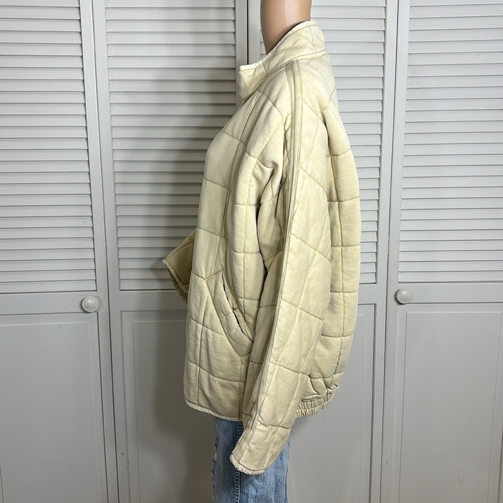 Free People Cream Quilted Puffer Jacket - Picture 14 of 15